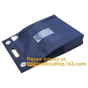 Bank Locking Document Security Bag Deposit Bank Bag Custom Multi Function Cash