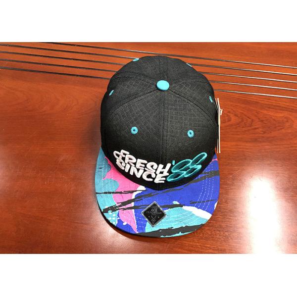 Customize Debossed Snapback Hats And Caps Mens 3D Embroidered With String