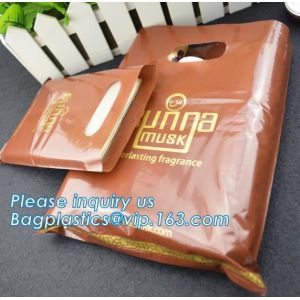 100% Biodegradable PE Die Cut Patch Handle Color Printed Custom Plastic Shopping