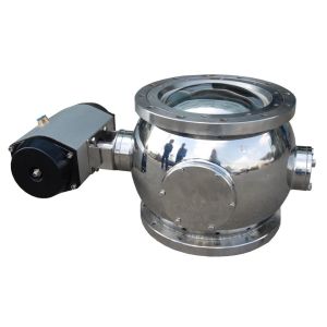 Cambered Surface Dome Valve Mild Steel Material With Clamp / Flange Connection