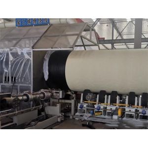 Quality PUR Spraying Foam PE Wrapping Preinsulated Pipe Machinery Black High Automatic for sale