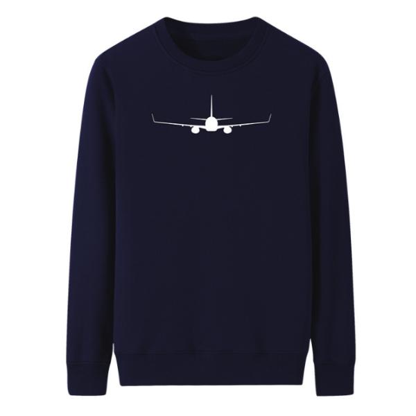 flat stitching seem men cotton polyester crew plain pullover thermal sweatshirts