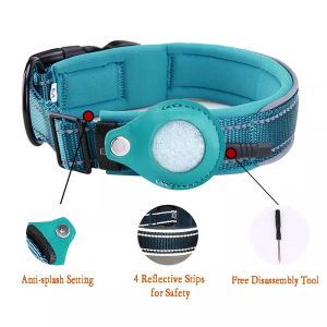 Fashion Foldable Safety Buckle Polyester Pet Collars Leashes Customizable
