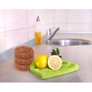 Customize Kitchen Cleaning Scrubber Washing Dish Spray Copper Coated Scourer
