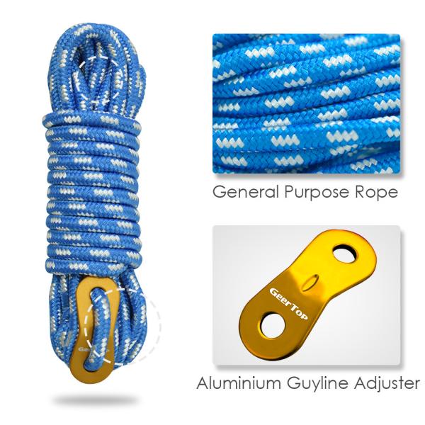 Buy 0.16in Guyline Rope Outdoor Camping Accessories at wholesale prices