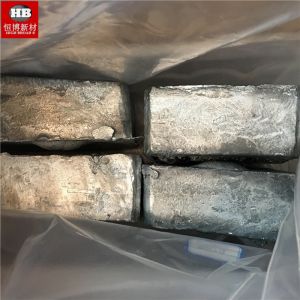ISO Approved Zinc Lanthanmum Alloy ZnLa 5% Master Alloy Ingot