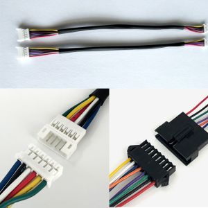 UL1007 Wire Harness Assembly 2 Pin 6 Pin 8 Pin Custom Electrical Cable