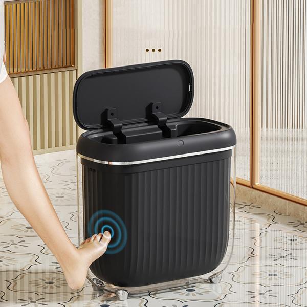 Buy Motion Sensor Trash Can 13 Gallon Garbage Recycled Plastic Trash Cans at wholesale prices