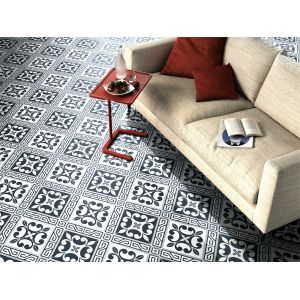 China 20x20cm Black Gray Ceramic Rustic Tile for Bathroom Kitchen on sale