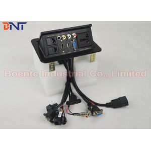 OEM Hydraulic Desktop Power Sockets , Table Top Power Outlets