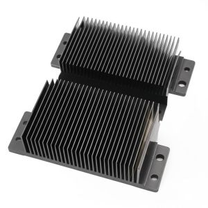 China Black Anodized Aluminum Skived Fin Heat Sink for Electronics on sale