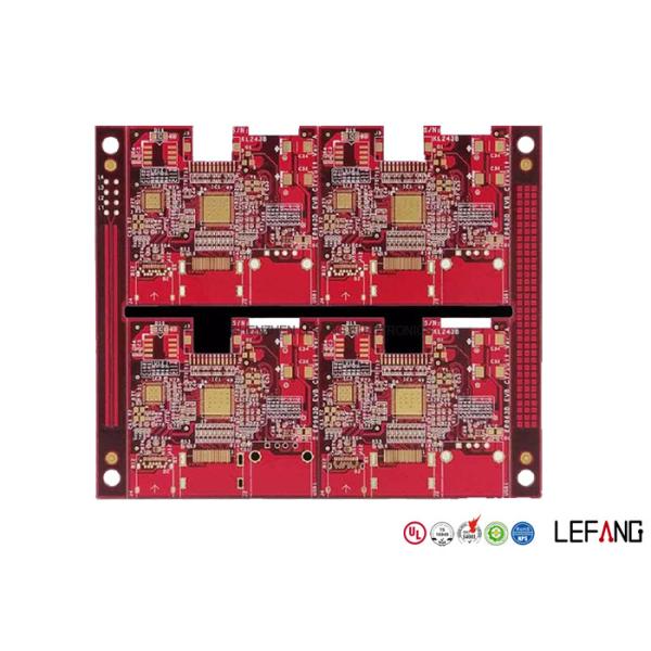 Buy Two Sided Red PCB Board , Immersion Gold Router PCB Board 105 Um / 3 Oz at wholesale prices