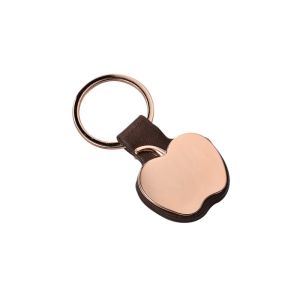 Pantone Rose Gold Key Rings Zinc Alloy Pu Leather Keychain
