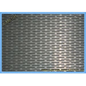 Galvanized Steel Slotted Hole Perforated Metal Cladding Panels Corrosion