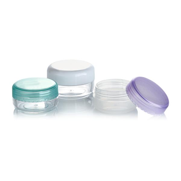 Buy Sample Provided Freely 10ml 15ml PET Plastic Cream Jar for Cosmetic Container at wholesale prices