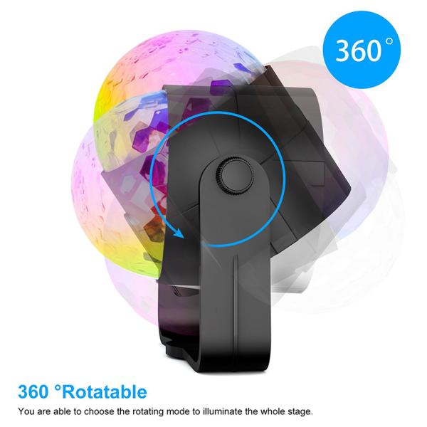 Sound Activated Professional LED Light Disco Ball Party Lights For Christmas Home