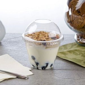 8oz Disposable Drinking Cup PET Plastic Dessert Cups 250ml
