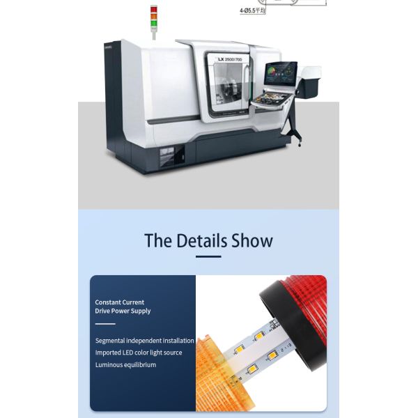 ABS 24v Dc Multi Layer Machine Status Indicator Lights For Cnc Machine Tools