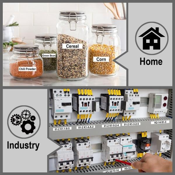 12mm 18mm Label Tape Cassette , King Jim Label Tape Cartridge Black On White