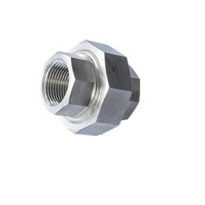 Union Straight Threaded Pipe Fitting 304 316 Stainless Steel Forged Fittings
