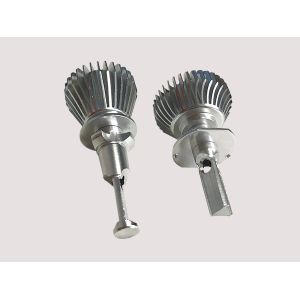 LED Llight Components Extruded Aluminium Housing Customized Shape