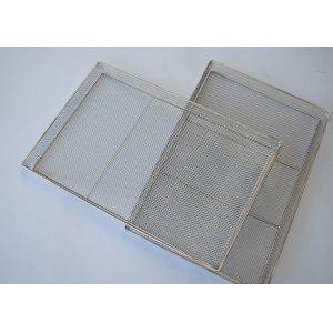 FDA Wire Dehydrator Drying Steel Mesh Tray For Food