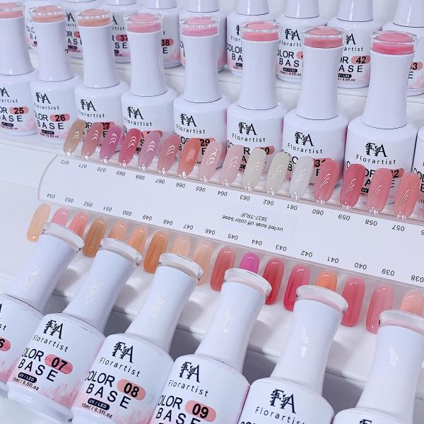 Private Label Logo UV LED Resin Odorless UV Gel Polish Set 120 Colors Rubber Base Gel Nails for All Seasons French Nails