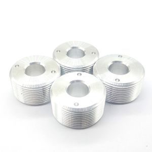 CNC Turning Aluminum Coupling Ring with External Threads
