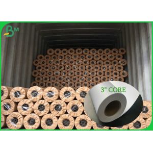 Uncoated High Whiteness Roll Cutting Plotter Paper For Advantising Material