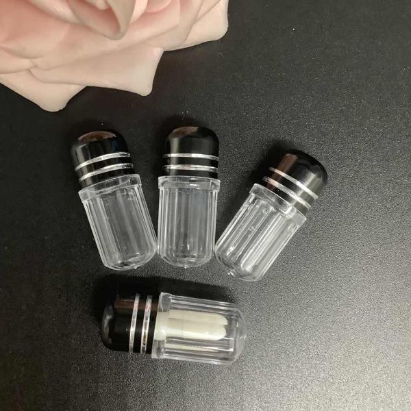 56mm Clear Plastic Medicine Bottles 5g Cylindrical Mini Pill Cases