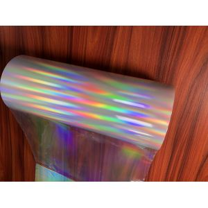 Multiple Extrusion Transparent Rainbow Film , Clear Holographic Film Roll