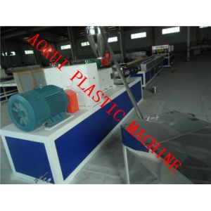 Twin Screw WPC Profile Production Line , PVC Wood Plastic Extrusion Machine
