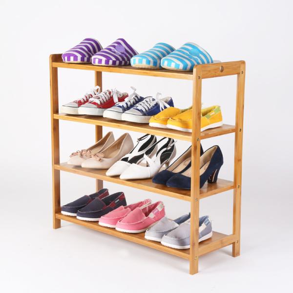 Buy Modern Stackable Bamboo Shoe Rack Home Entryway Hallway Furniture at wholesale prices