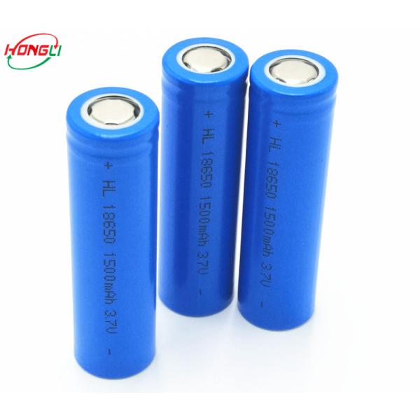 Large Current Discharge 1500mah Lithium Ion Battery Rechargeable 18650