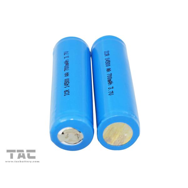 3.7V LIR14500Lithium ion Cylindrical Battery Of 600mAh With PCB