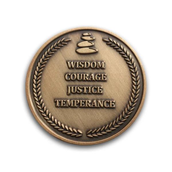 Antique Silver Custom Souvenir Personalised Double Sided Coin 3D Animal