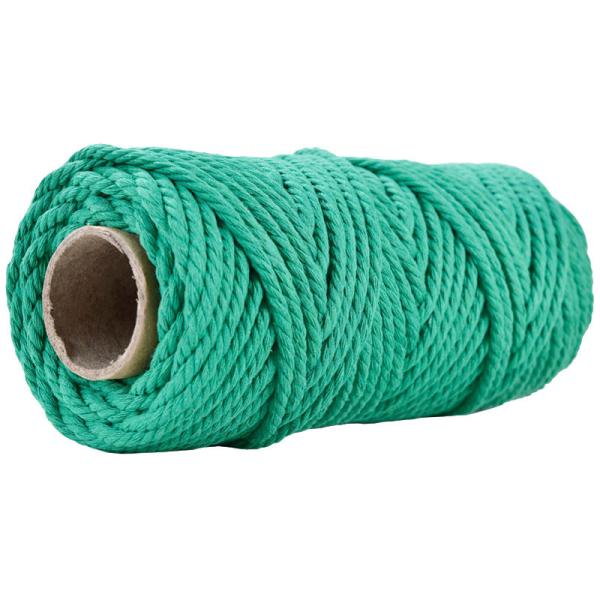 50m Dusty Pink Macrame Cord 5mm ISO9001 Pink Cotton Rope 3 Strands