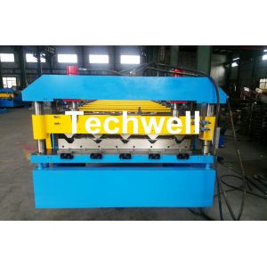 Automatical Steel Roof Wall Panel Roll Forming Machine With 13 - 20 Forming