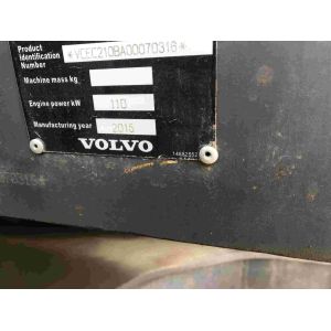 20500kg Working Weight 107KW Power Second Hand Vollvo EC210BLC Crawler Excavator