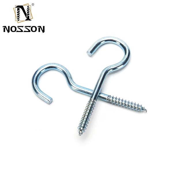 Zinc-aluminum Coated Galvanized Stainless Steel Eye Bolt Self-tapping Hanging Open Eye Hook C-type Screw Bolt Hook Measurement System INCH GB
