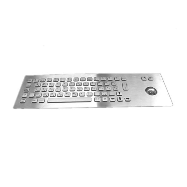 Ip65 Stainless Steel Keyboard With 800 Dpi Trackball For Industrial Applications