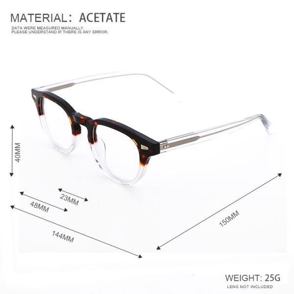Individuality Artisanal Enduro Acetate Glasses Frame MR 98617