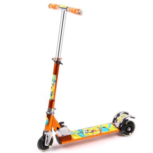 Buy Full Aluminum Kids 3 Wheel Adjustable Scooter With Light Up PU Wheels at wholesale prices