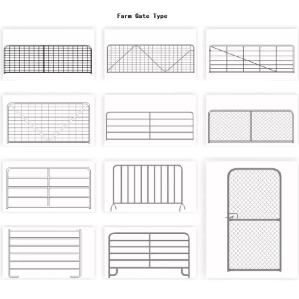 High quality livestock Galvanized wire metal farm pasture fence panels