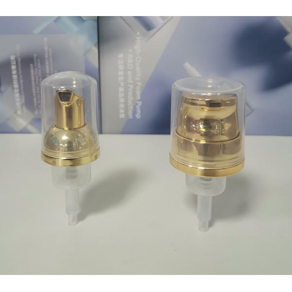 Colorful Recyclable Mini Foam Pump Dispenser 0.4 Cc Foam Output Electroplating Colour Customized Com