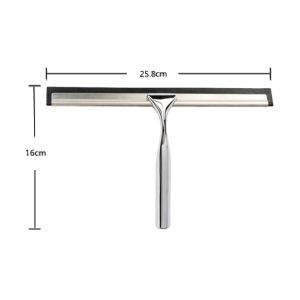 China 10 inch zinc alloy plated handle light weight squeegee cleaner on sale
