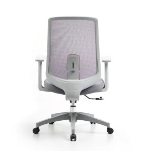 M-062B Mid back gray swivel mesh chair ergonomic executive high back office