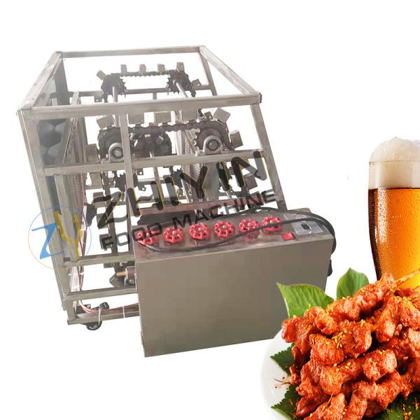 Buy Adjustable Speed LPG Heating Automatic Mutton Skewers Barbecue Machine at wholesale prices