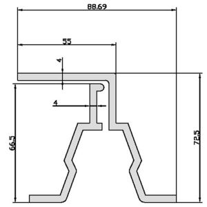 Color steel tile eight-shaped fixturePJ-ZJ131-132