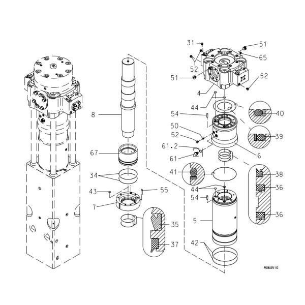 RAMMER G90 G100 170MM 400566 Hydrualic Breaker Seal for Industrial Applications